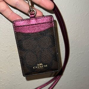 Coach ID badge landyard 🩷